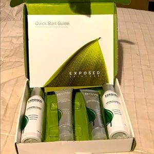 Exposed skincare products